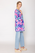 Tropical Print Poncho - Charming Charlie