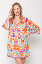 Tropical Print Poncho - Charming Charlie