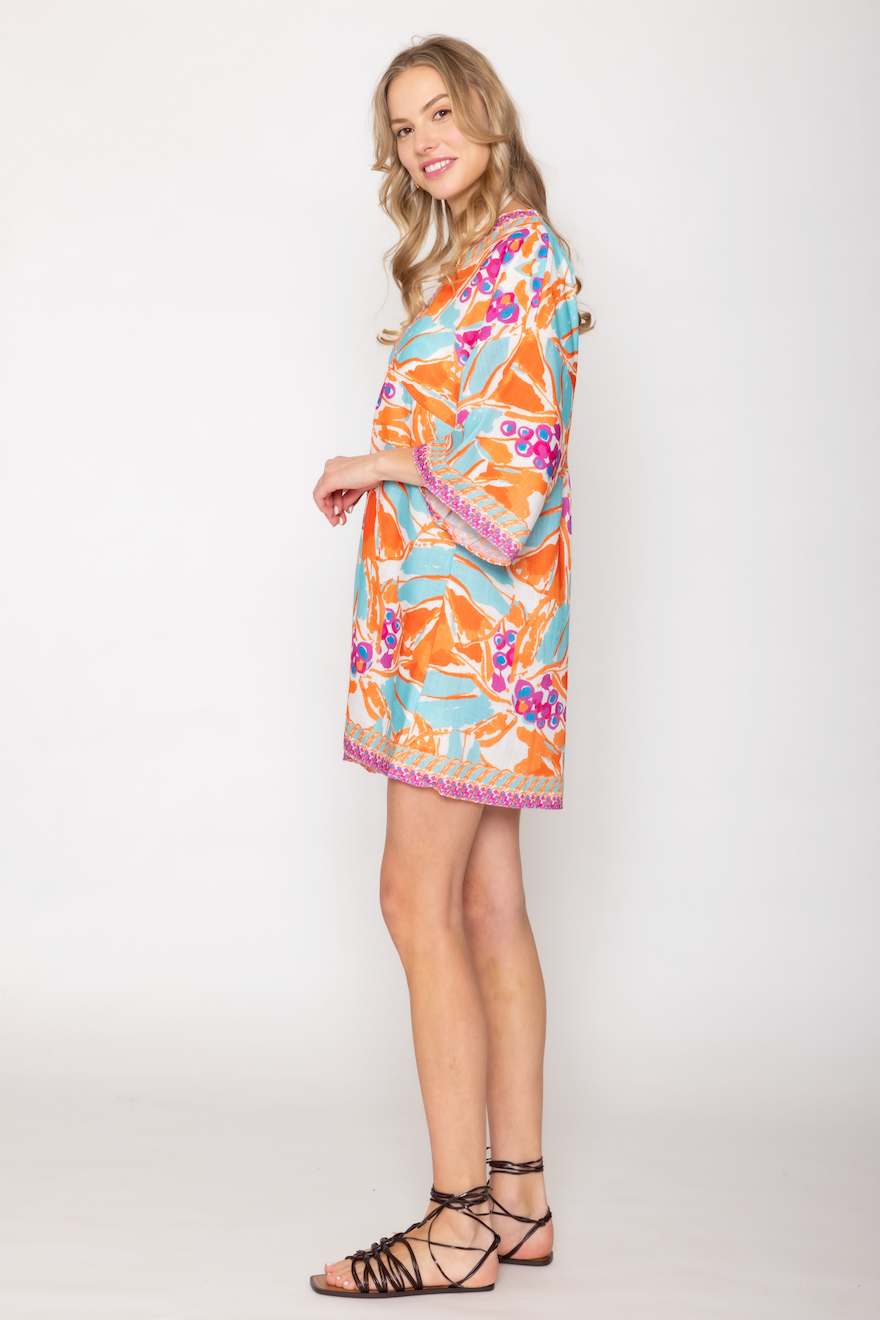 Tropical Print Poncho - Charming Charlie