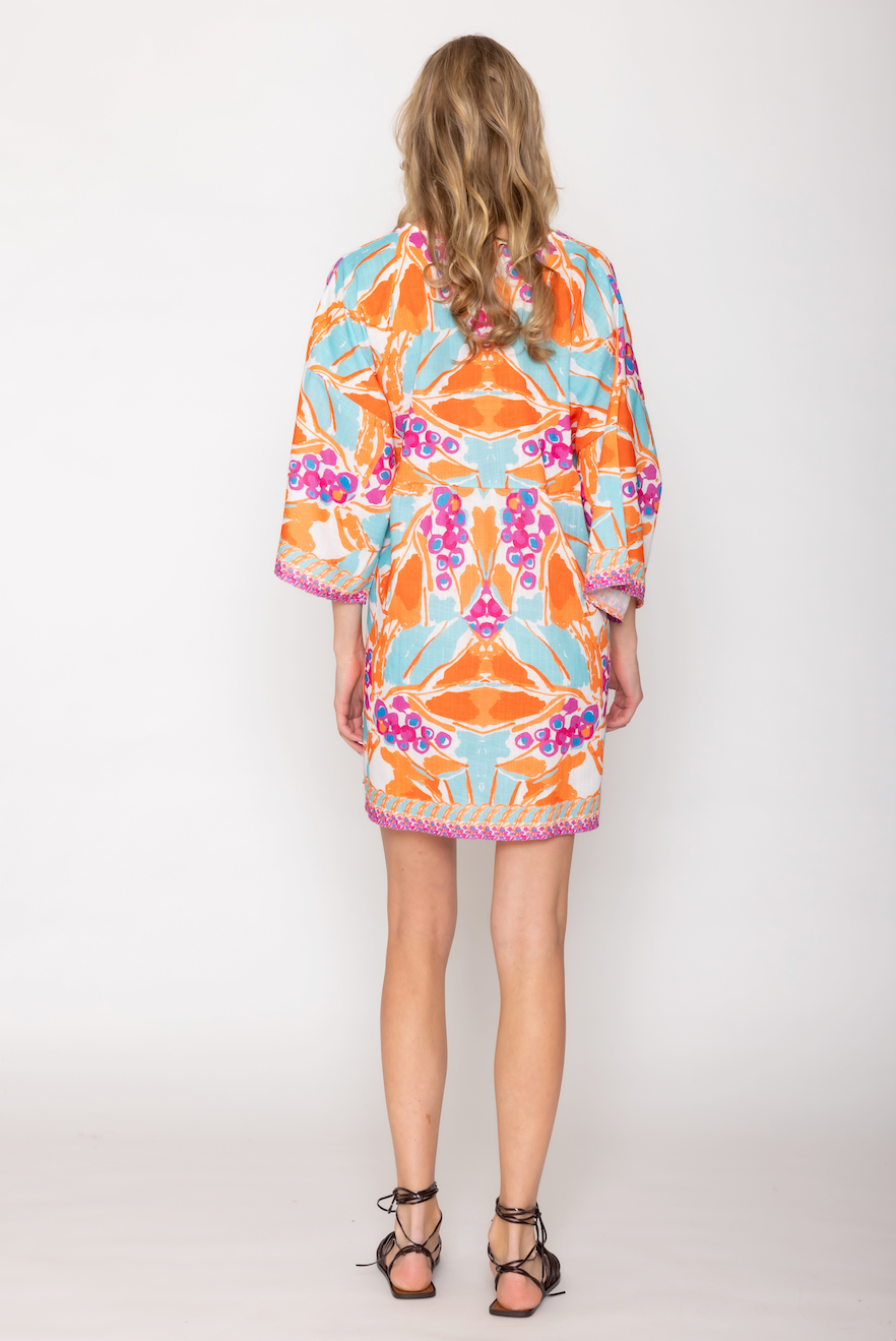 Tropical Print Poncho - Charming Charlie