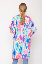 Watercolor Print Poncho - Charming Charlie