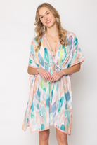 Watercolor Print Poncho - Charming Charlie
