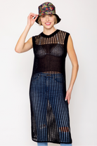 Chest Blocked Crochet Long Dress - Charming Charlie