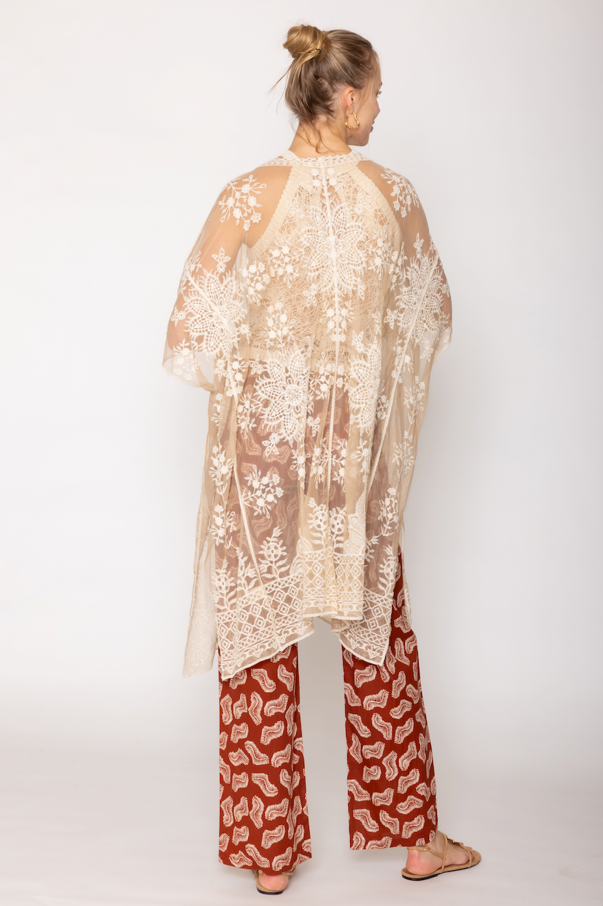 Flower Lace Kimono - Charming Charlie