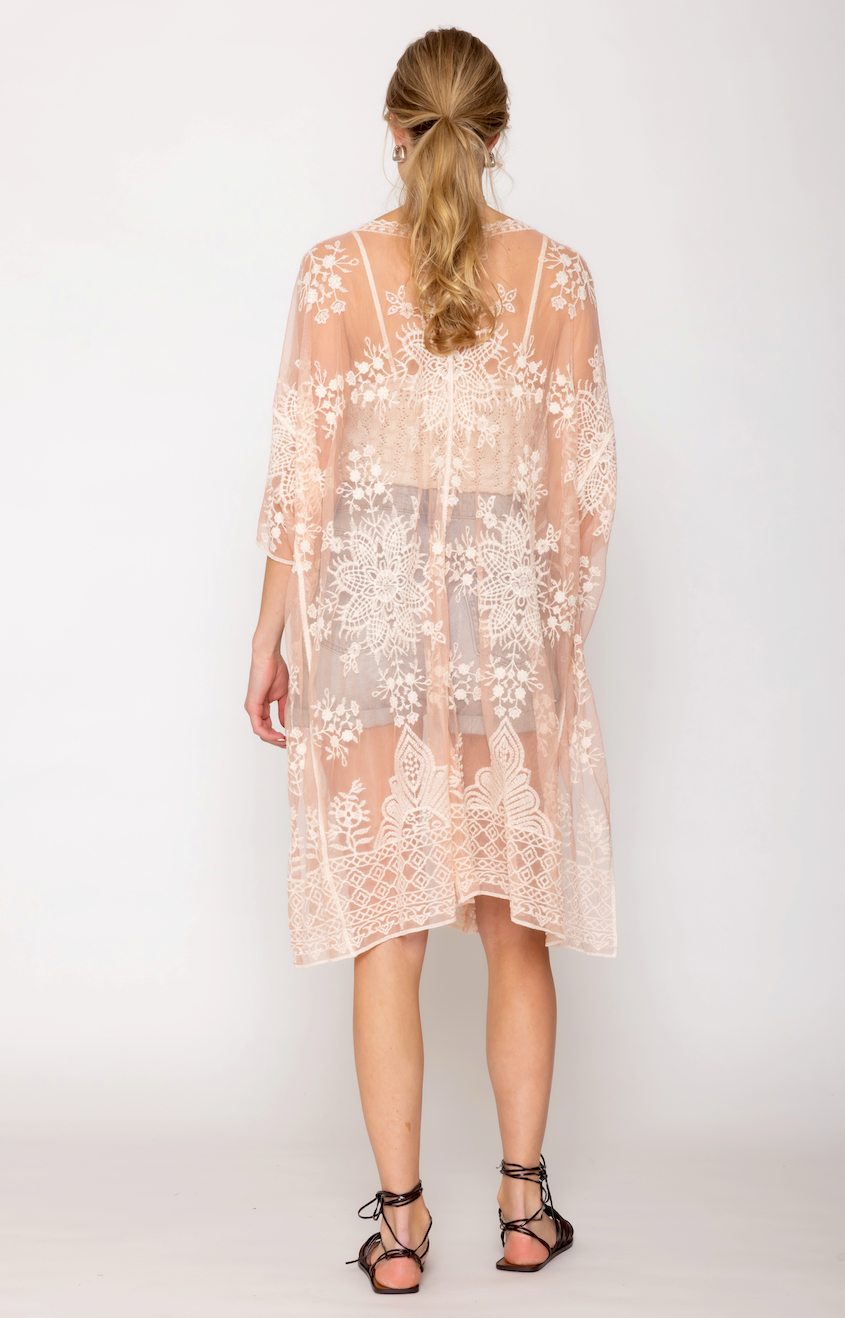 Flower Lace Kimono - Charming Charlie