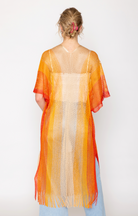 Two Tone Lurex Kimono - Charming Charlie