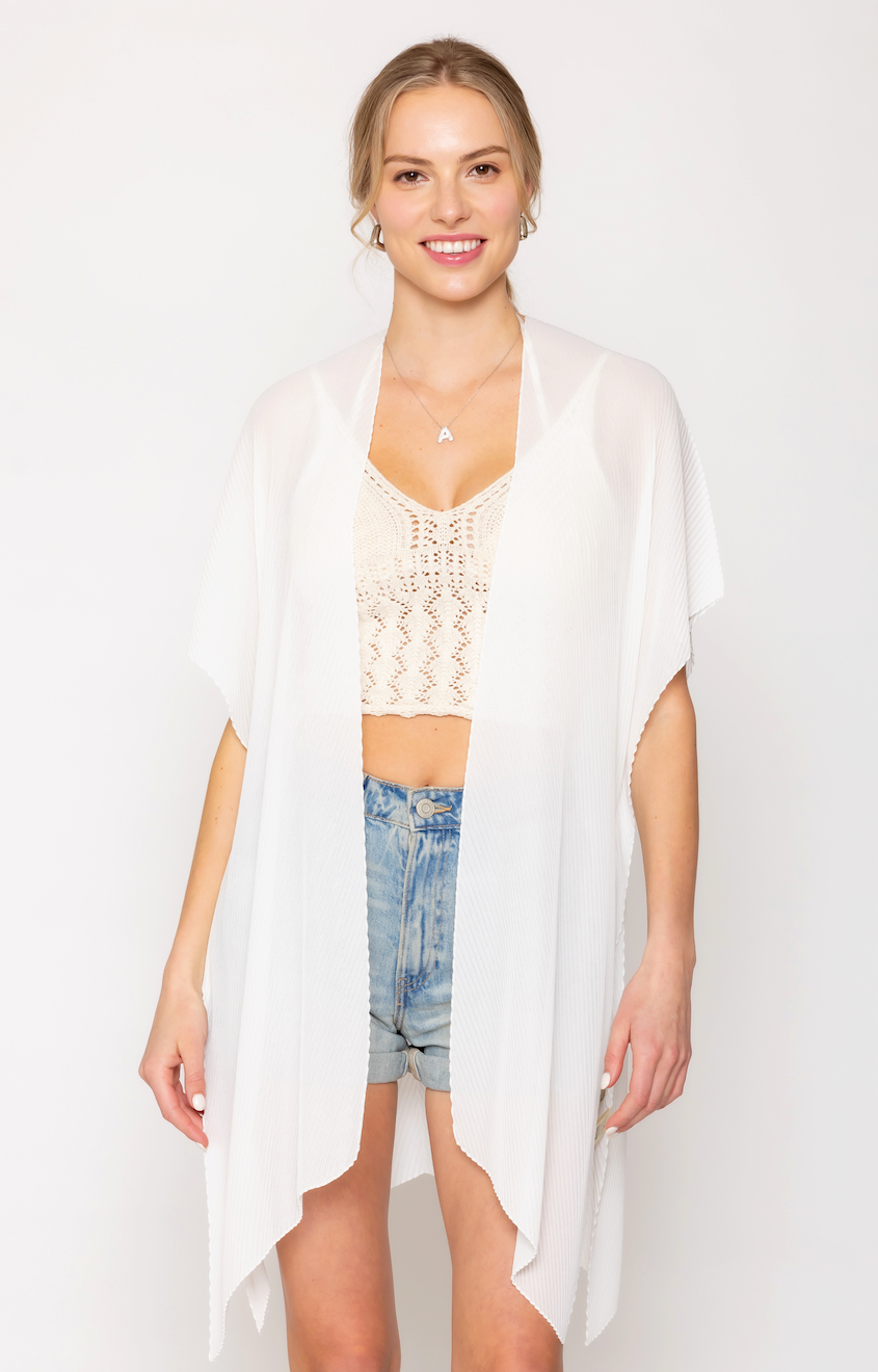Solid Chiffon Ruana - Charming Charlie