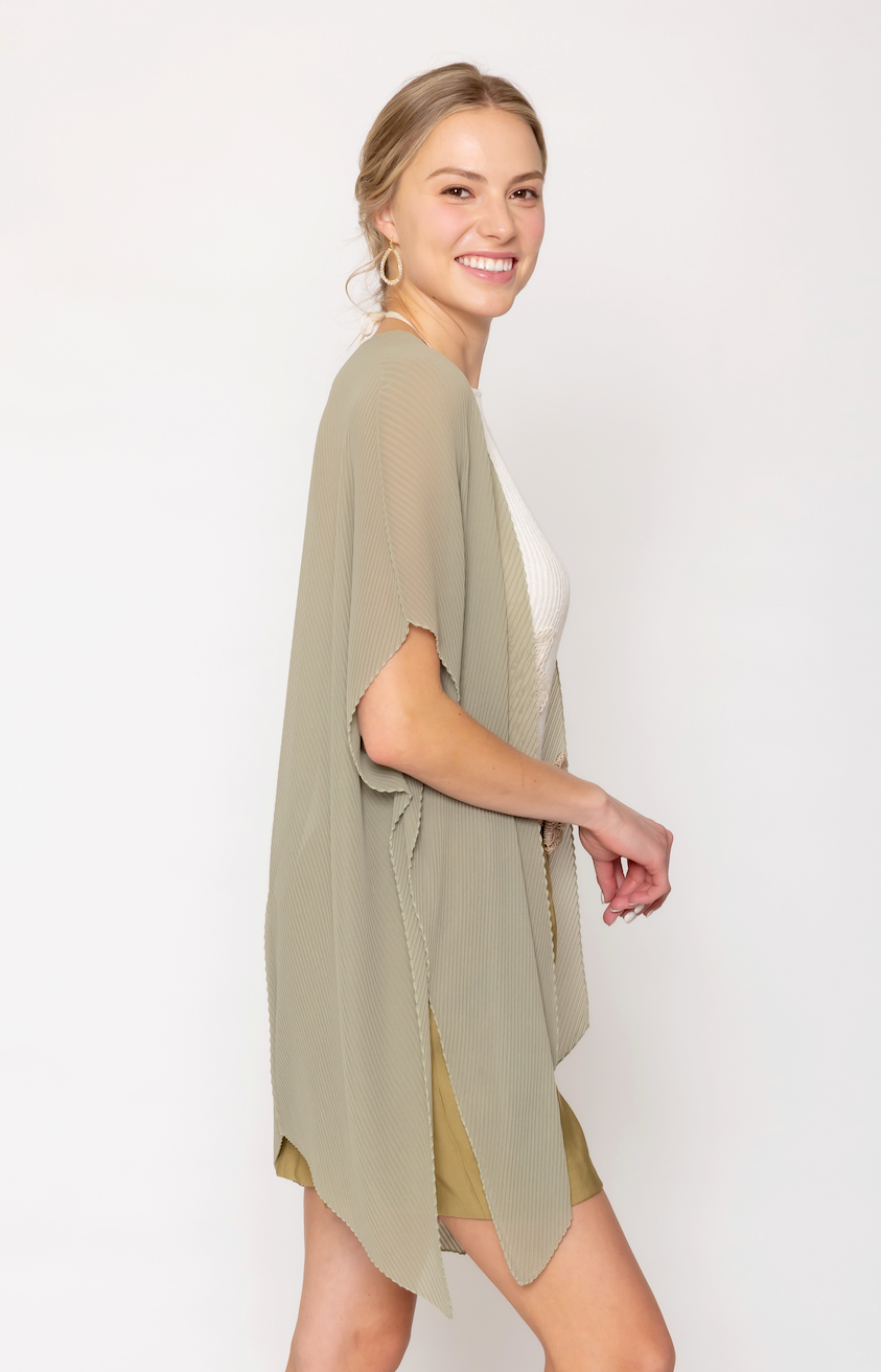 Solid Chiffon Ruana - Charming Charlie
