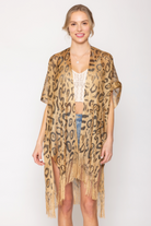 Leopard Lurex Kimono - Charming Charlie