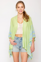 Two Tone Border Ruana - Charming Charlie