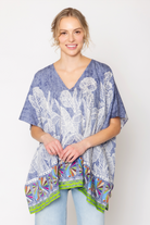 Leaf Print Poncho - Charming Charlie