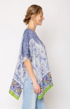 Leaf Print Poncho - Charming Charlie