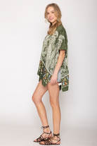 Leaf Print Poncho - Charming Charlie