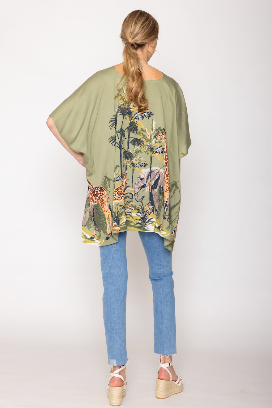 Animal Print Poncho - Charming Charlie