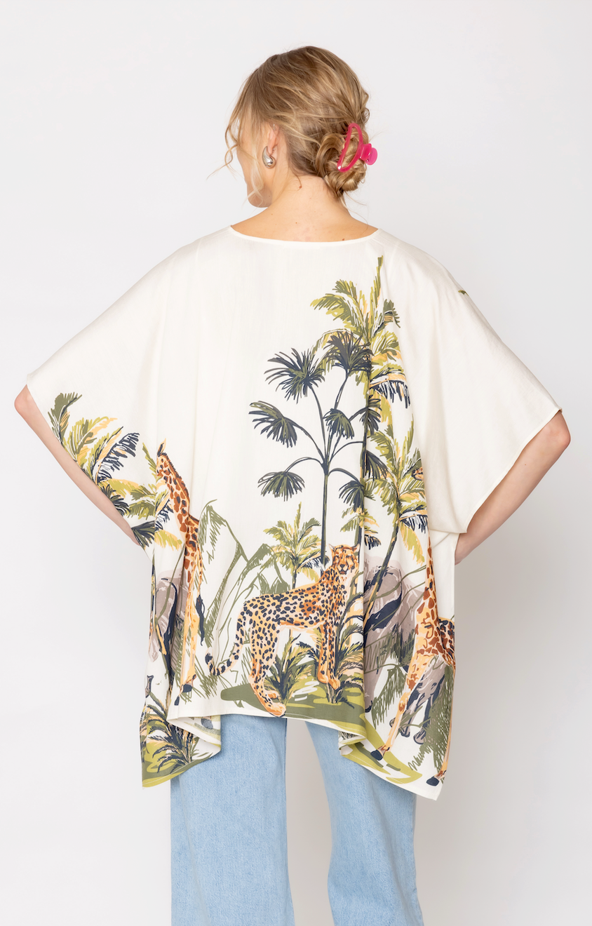 Animal Print Poncho - Charming Charlie