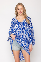 Ikat Hi-Lo Tunic Poncho - Charming Charlie