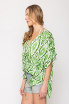Cinch Front Ikat Poncho - Charming Charlie