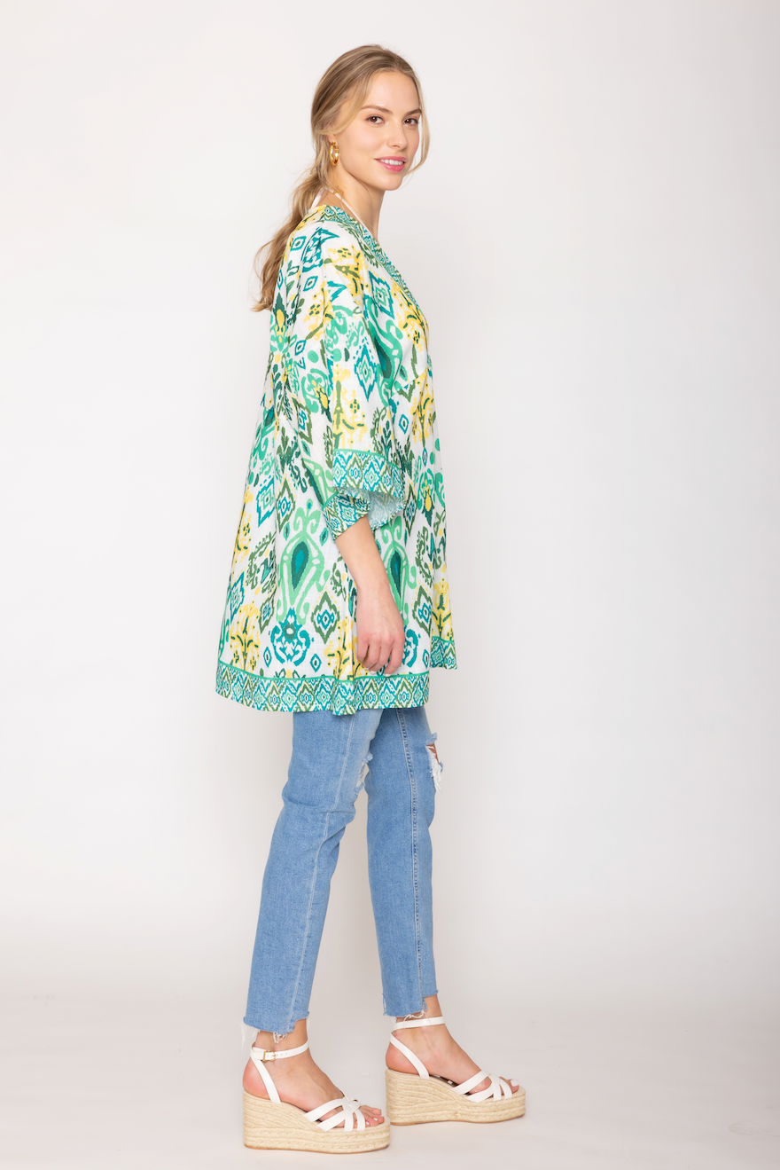 Ikat Print Poncho - Charming Charlie