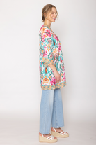 Ikat Print Poncho - Charming Charlie