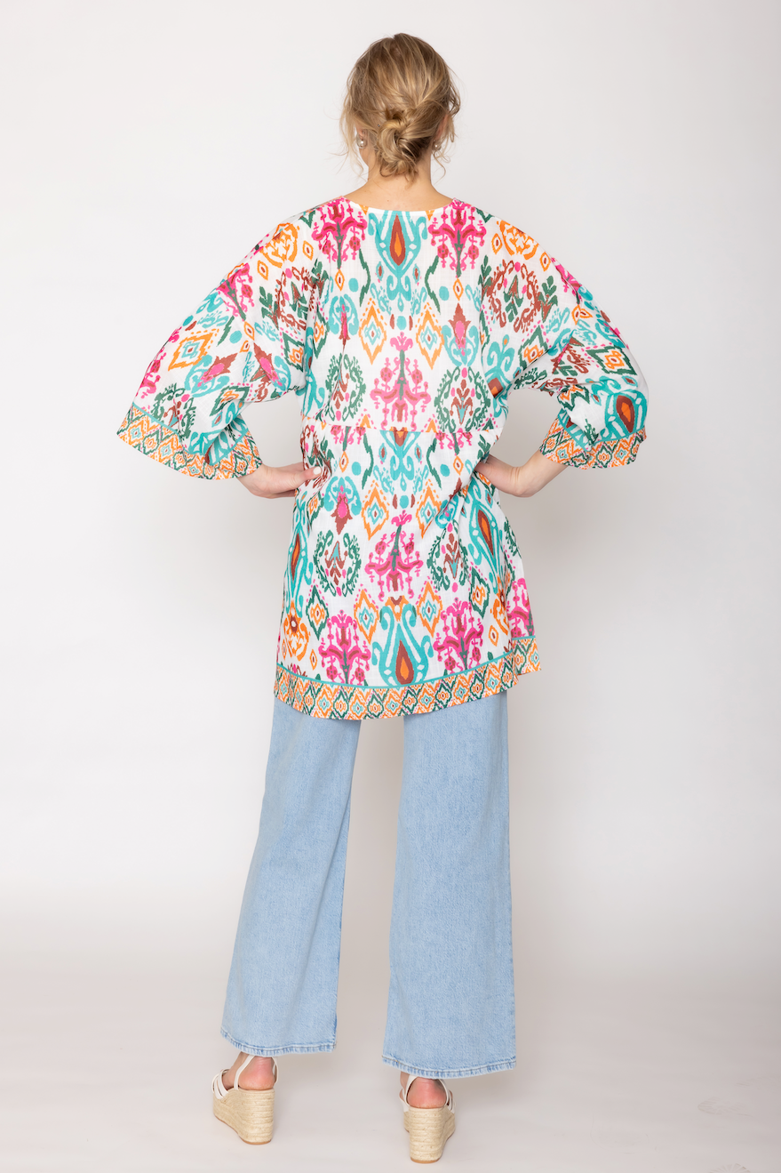 Ikat Print Poncho - Charming Charlie