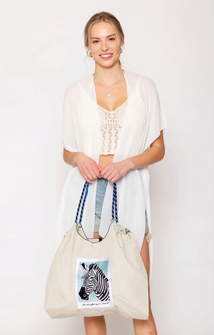 Zebra Rope Bag - Charming Charlie
