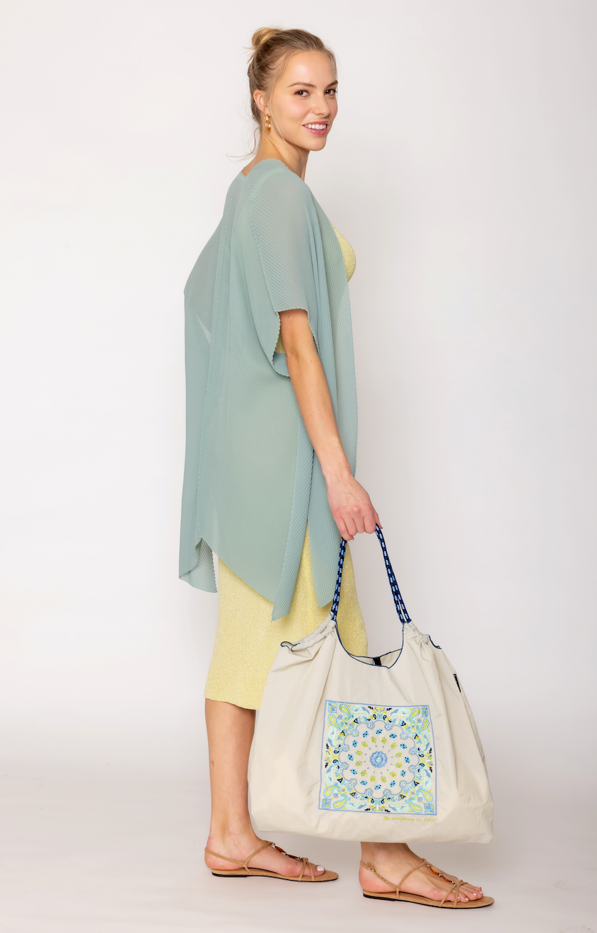Paisley Pattern Rope Bag - Charming Charlie