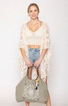 Paisley Pattern Rope Bag - Charming Charlie