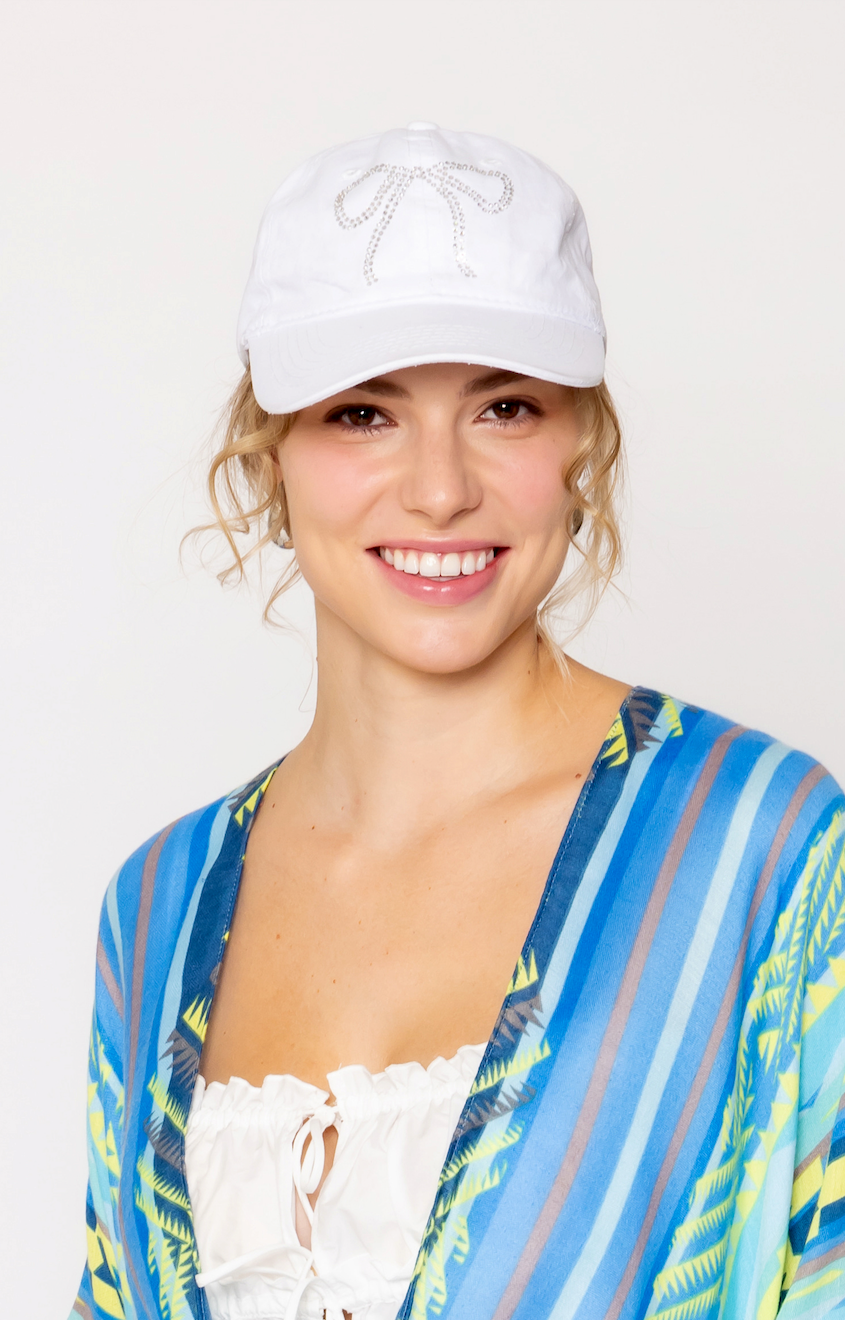 Stone Big Bow Baseball Cap - Charming Charlie