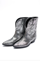 Jersey Metallic Boot in Silver - Charming Charlie