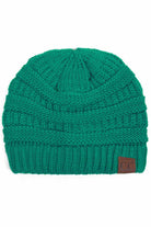 SeaGreen C.C Ribbed Knit Solid Color Beanie offers a timeless design with durable ribbed knitting, ensuring a snug and comfortable fit. Crafted for warmth and versatility, this beanie is perfect for everyday wear, providing reliable protection against cold weather while maintaining a sleek, minimalist style that complements any outfit. Its solid color adds understated appeal, making it an essential accessory for both casual and outdoor use. 