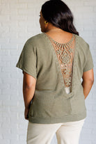 Secret Detail Lace Back Top - Charming Charlie