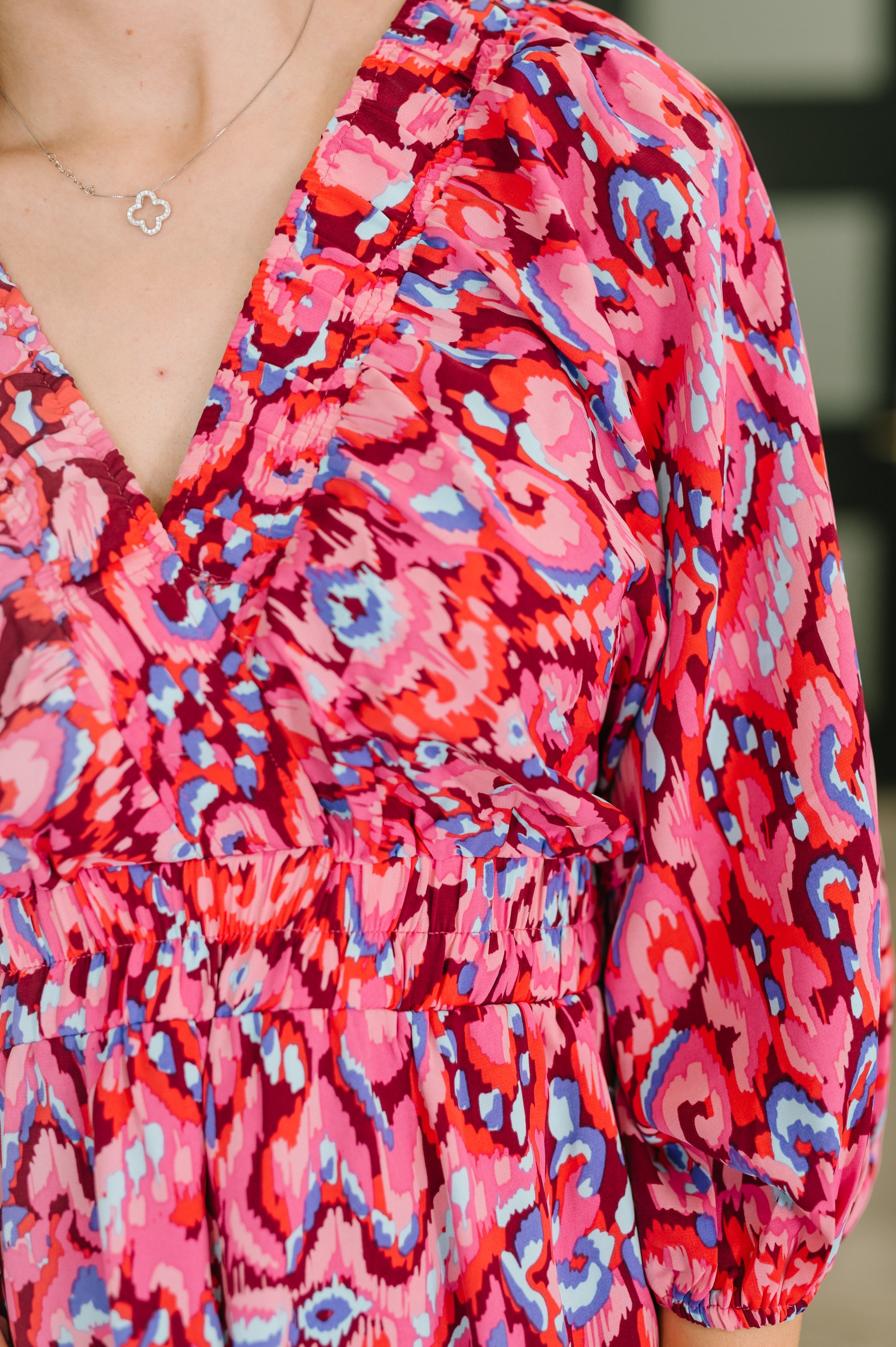 Seems Okay Abstract Print Romper - Charming Charlie