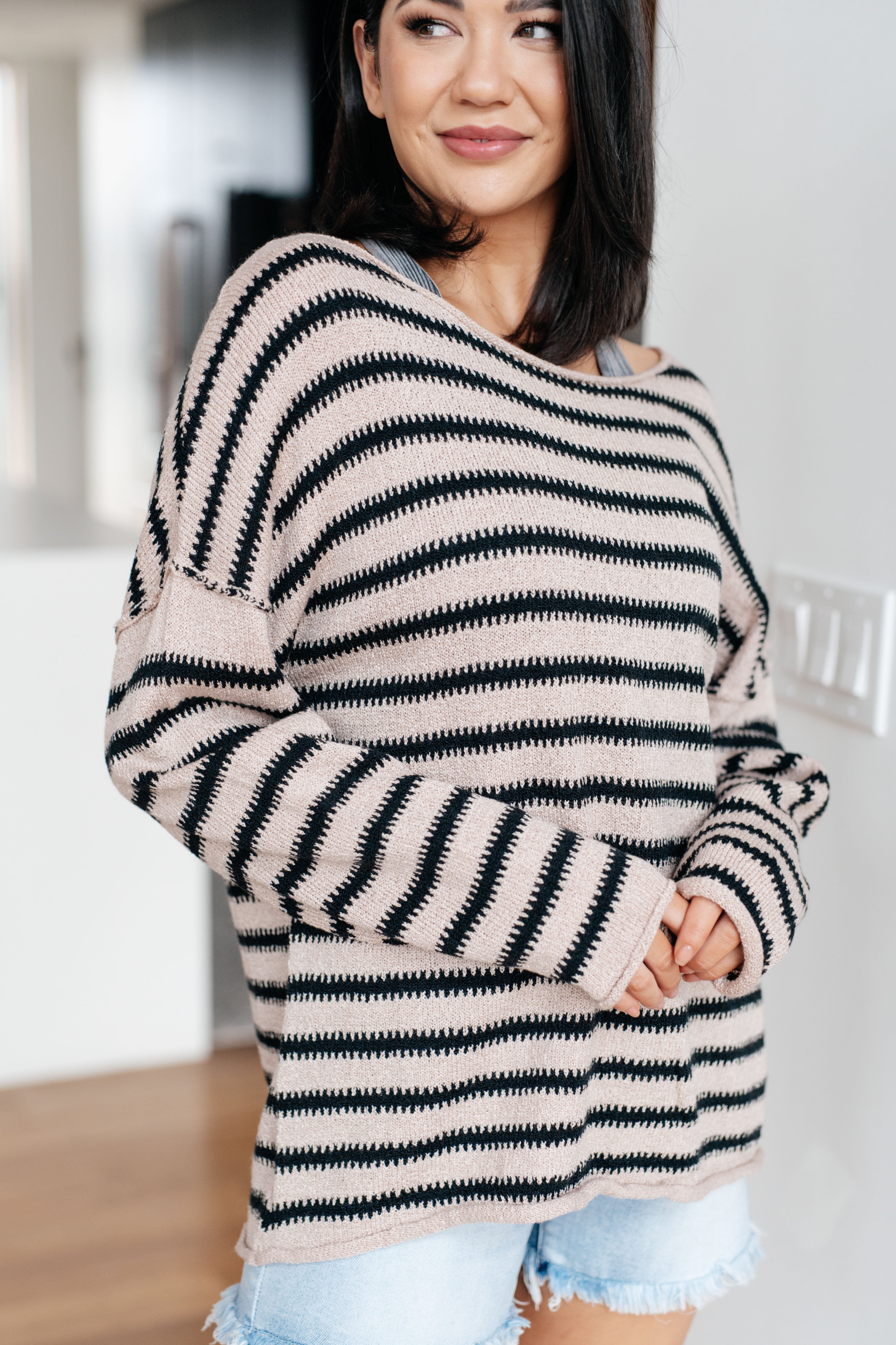 Self Assured Striped Sweater - Charming Charlie