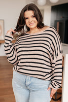 Self Assured Striped Sweater - Charming Charlie