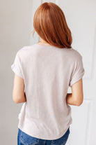 Selfishly Mine T-Shirt in Taupe - Charming Charlie