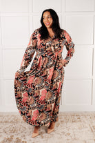 Send it Over Faux Wrap Maxi Dress - Charming Charlie