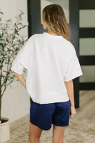 Sense of Clarity Boxy Top in Off White - Charming Charlie