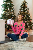 Sequin Trees Cardigan - Charming Charlie