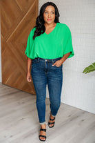 Set the Expectation V-Neck Top - Charming Charlie