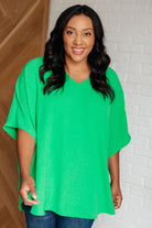 Set the Expectation V-Neck Top - Charming Charlie