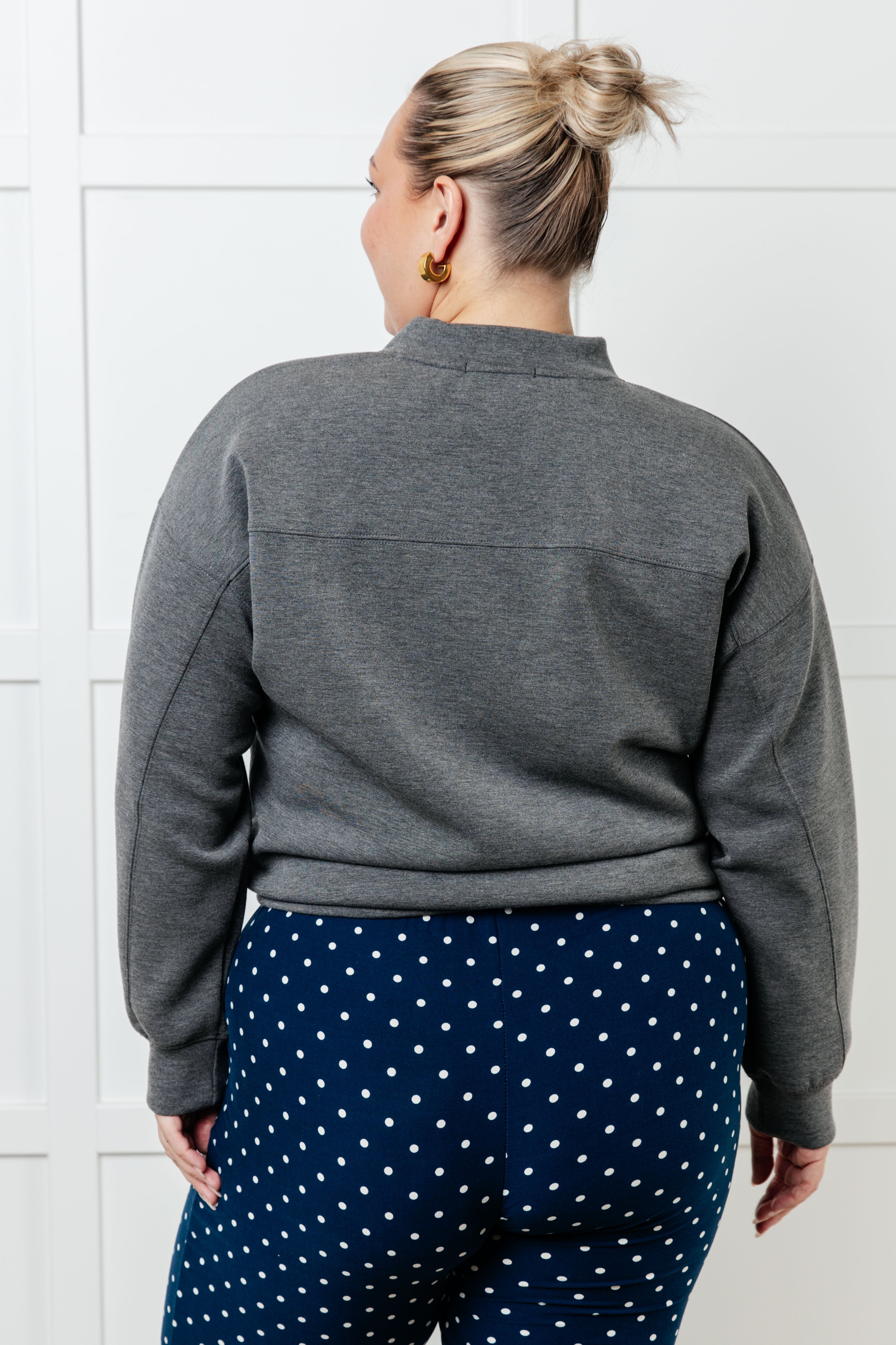 Settle In Mock Neck Sweatshirt - Charming Charlie