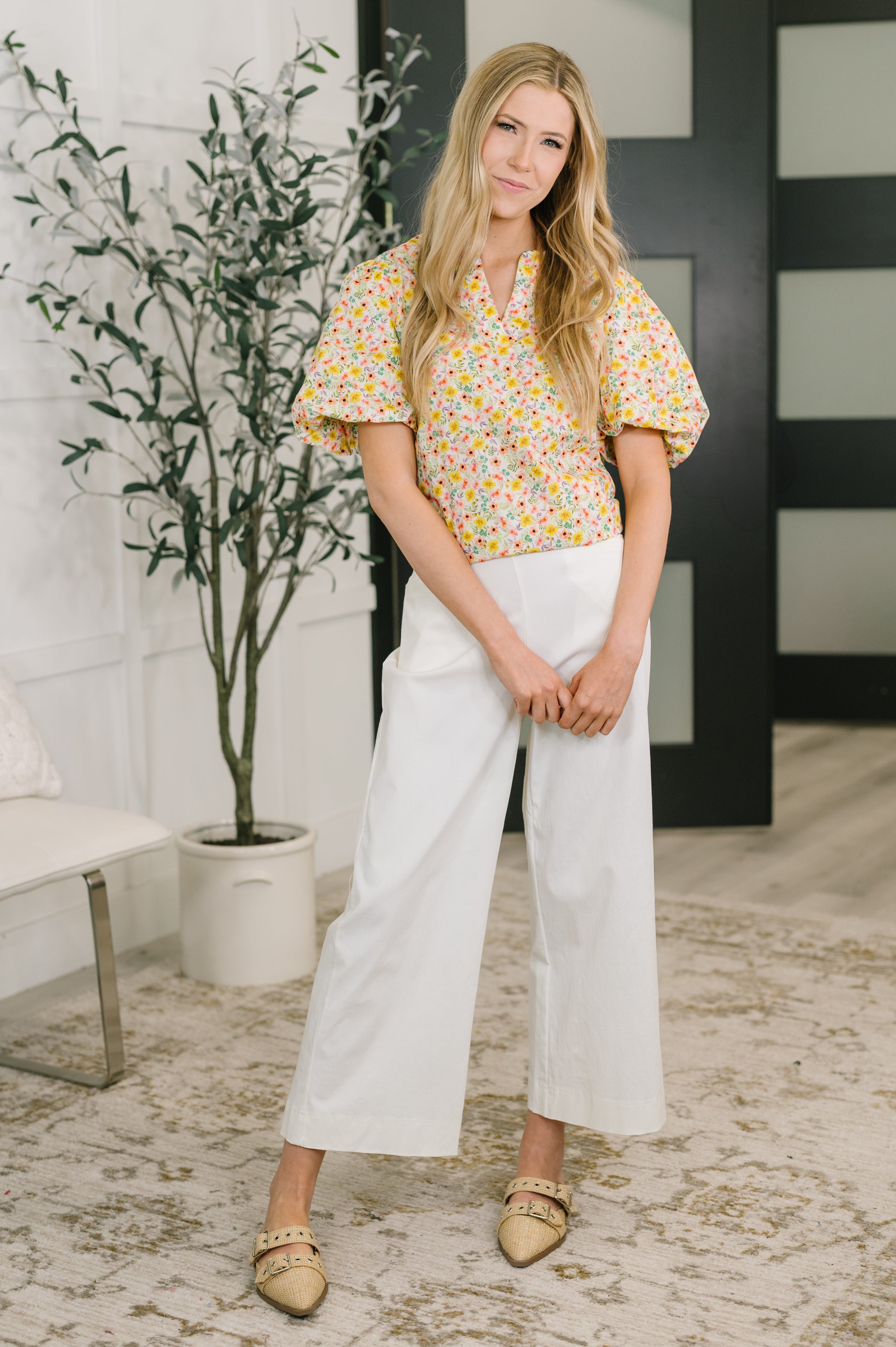 Seven Days a Week Balloon Sleeve Blouse - Charming Charlie