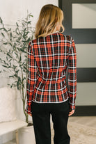 She's Always Changing Plaid Lettuce Hem Top - Charming Charlie