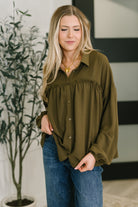 She's Got A Way Button Down Blouse - Charming Charlie