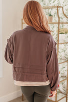 She's Got Game Cropped Jacket in Brown - Charming Charlie