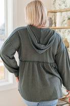She's Not Wrong Hooded V-Neck Pullover - Charming Charlie