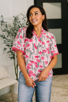 Show me Now Trim Detail Blouse - Charming Charlie