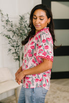 Show me Now Trim Detail Blouse - Charming Charlie
