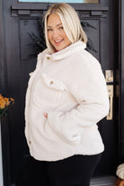 Shrouded in Sherpa Coat in White - Charming Charlie