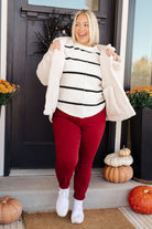 Shrouded in Sherpa Coat in White - Charming Charlie